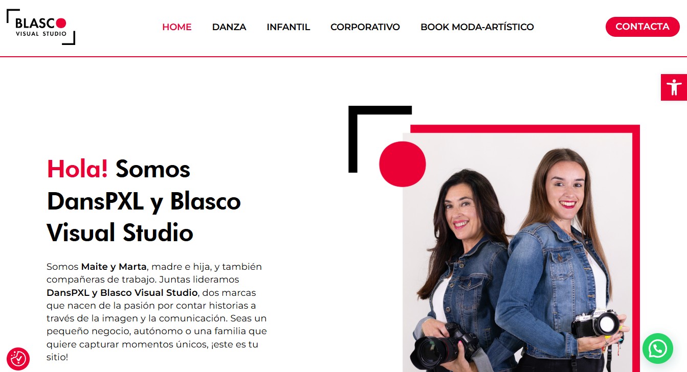 diseño web para estudio fotográfico
